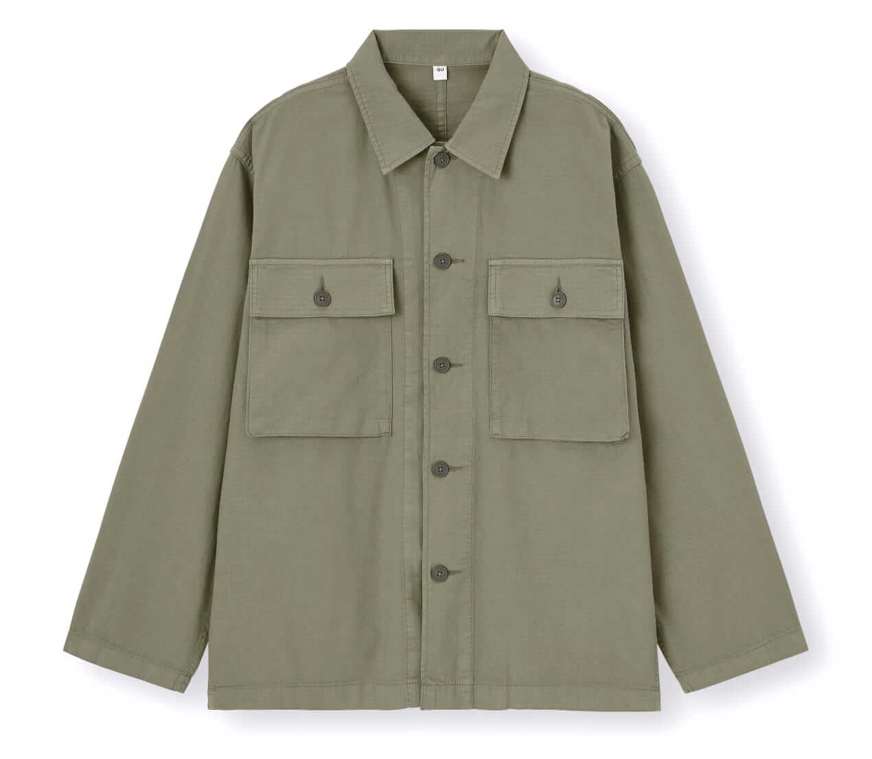 gu washed utility shirt
