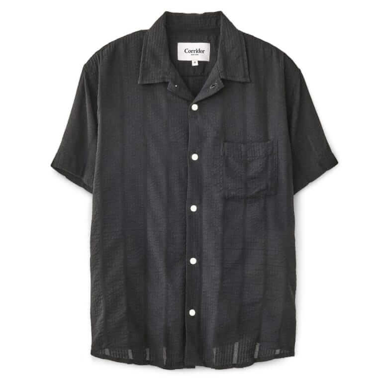 corridor striped seersucker shirt