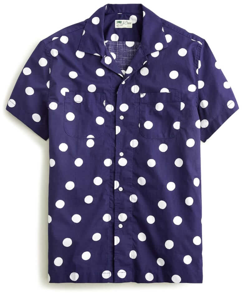 J.Crew Slub Cotton Camp Collar Shirt