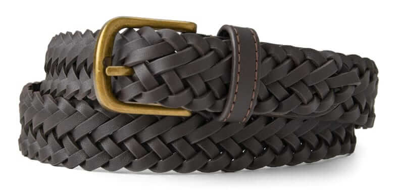 flint and tinder braided leather belt