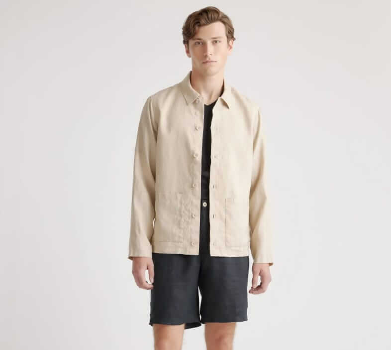 Quince linen shirt jacket