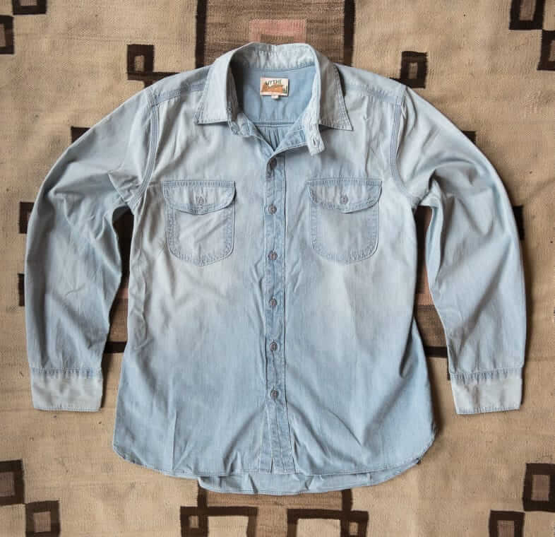 Wythe distressed chambray shirt