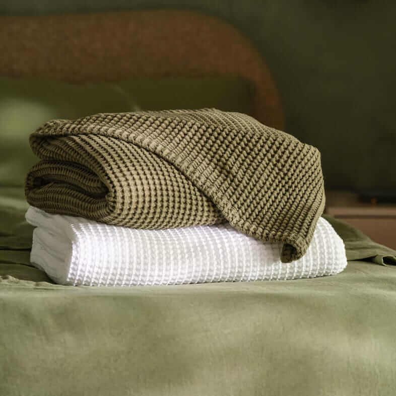 Brooklinen Dreamweave waffle blanket