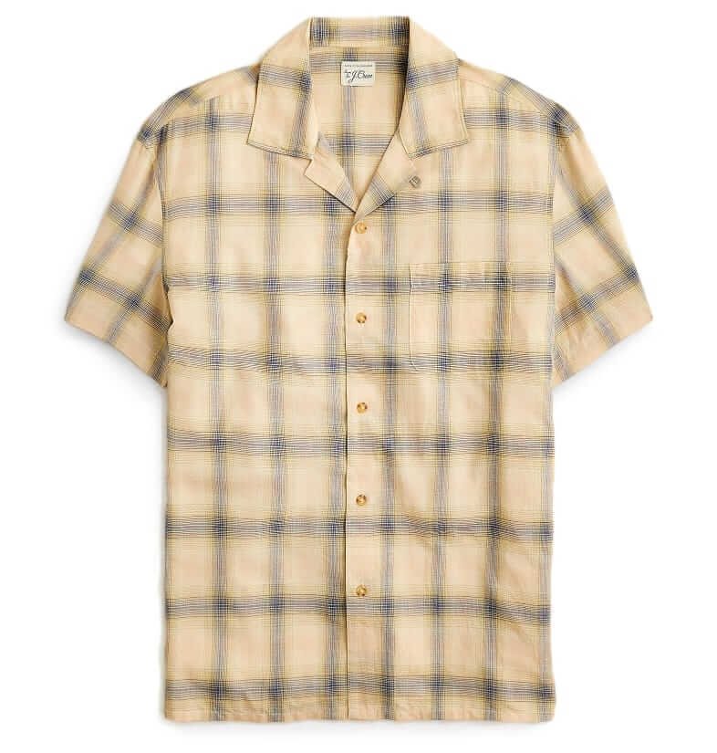 J.Crew Cotton-gauze camp collar shirt