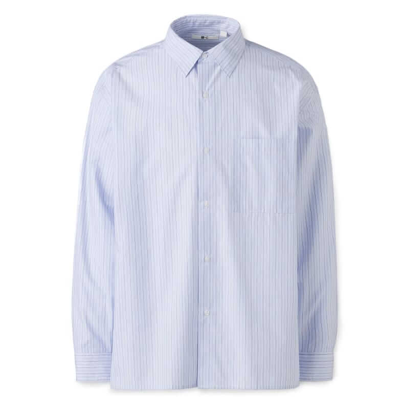 uniqlo oversized broadcloth shirt