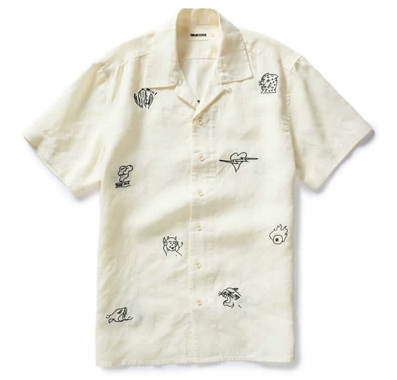 Taylor Stitch x Danny D's Mudshop Embroidered Davis shirt