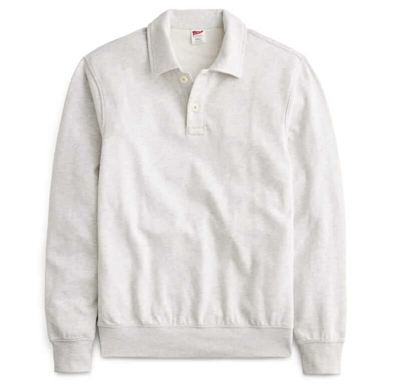 J.Crew French terry polo sweatshirt