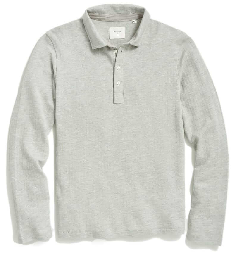 Billy Reid Herringbone polo
