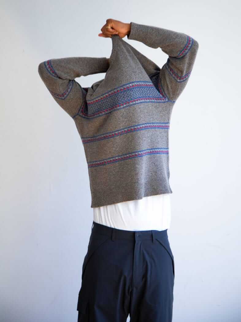 Adsum tracks stripe sweater