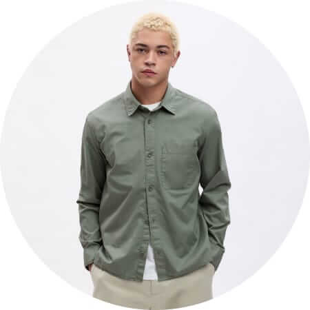 Gap Relaxed twill shirt