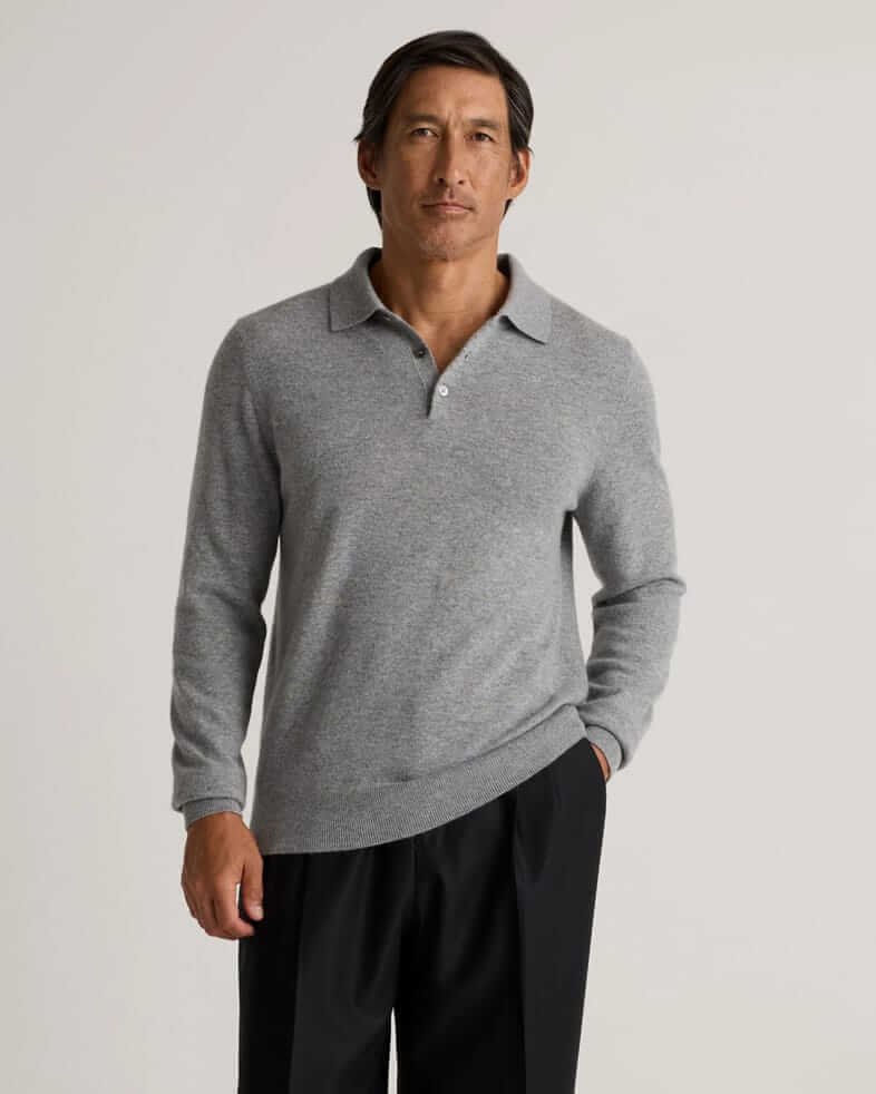 Quince Mongolian cashmere polo