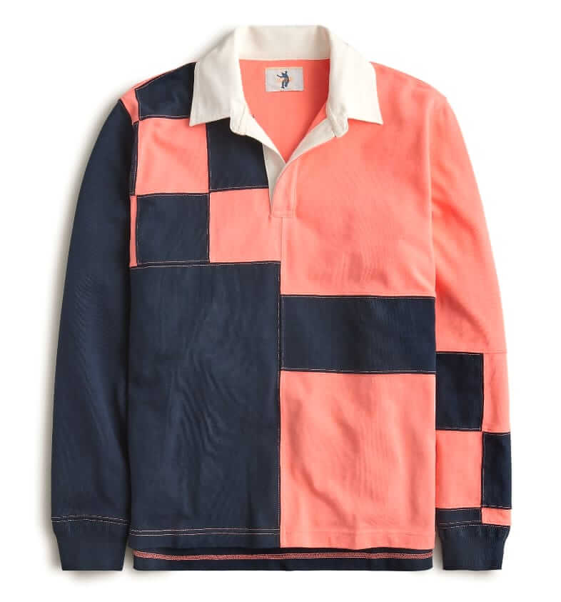 Union LA x J.Crew Pieced rugby shirt