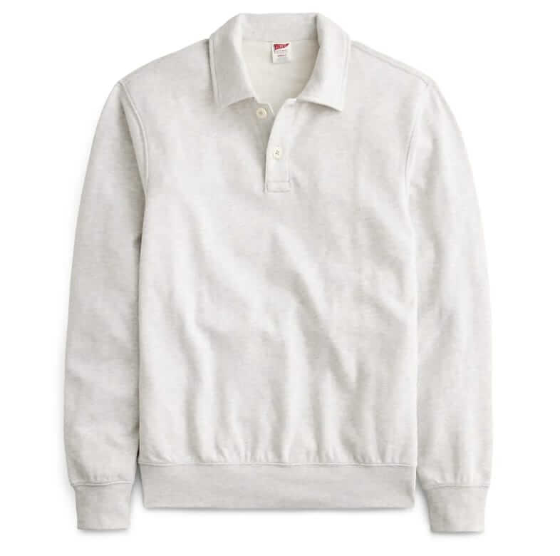 J.Crew french terry polo sweatshirt