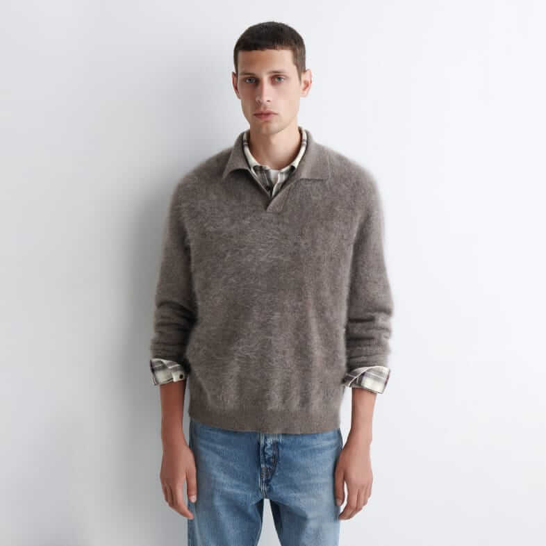 cos brush cashmere polo