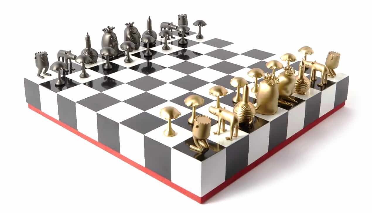 l'objet x haas brothers stone chess set