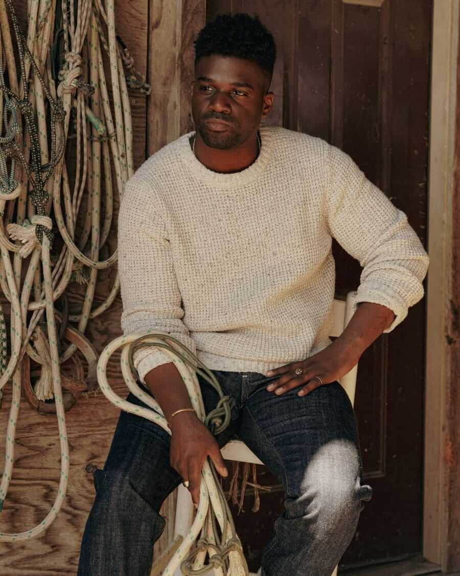 Flint and Tinder Recycled cotton headlands sweater