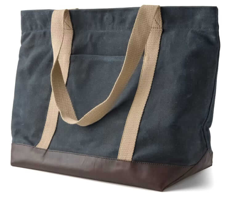 flint and tinder waxed canvas tote