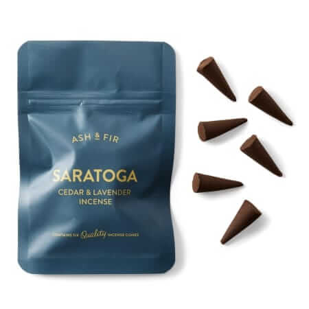 ash & fir saratoga incense cones