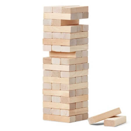 mad man wooden tumbling blocks