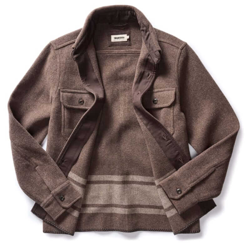 Taylor Stitch Blanket stripe wool ranger shirt