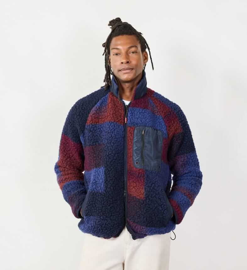 Percival Tetris fleece jacket