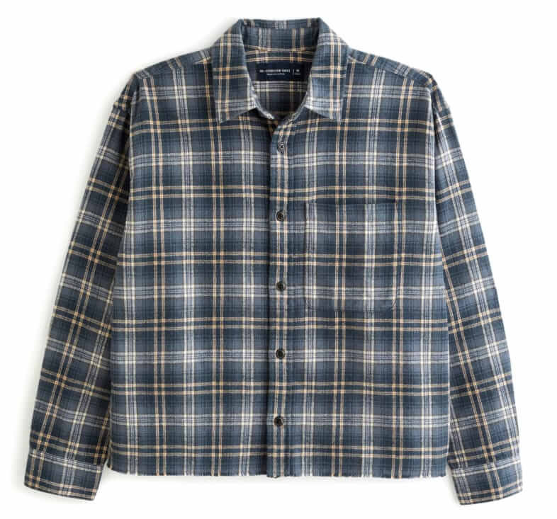 Abercrombie & Fitch Cropped '90s flannel