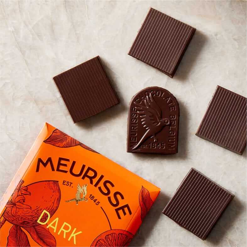 Meurisse Dark chocolate with orange bar