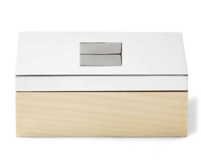 Williams Sonoma Silver and sycamore box