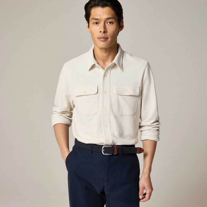 J.Crew Textured knit shirt