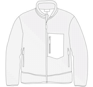 Fleece coat illustration