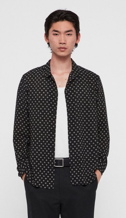 AllSaints Lucked Out Long Sleeve Shirt