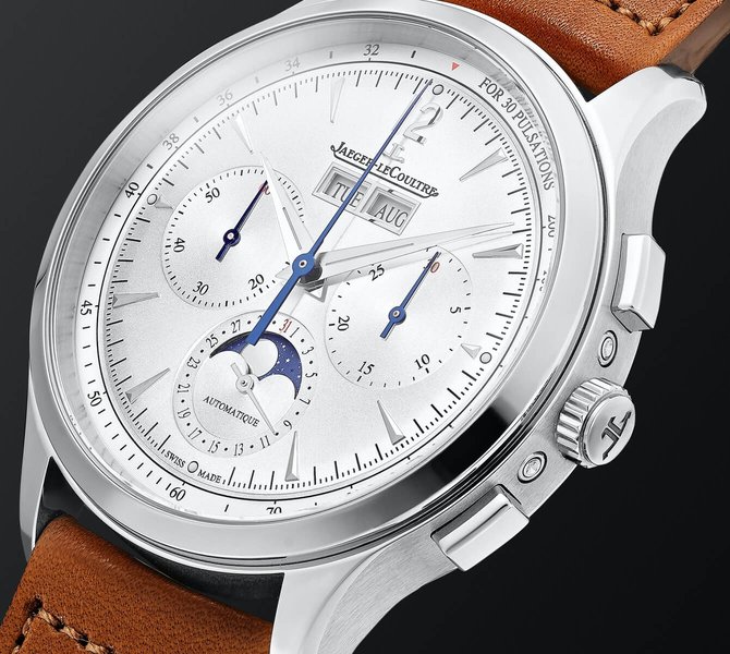 Jaeger-LeCoultre Master Control Date Automatic 40mm Stainless Steel and Leather Watch