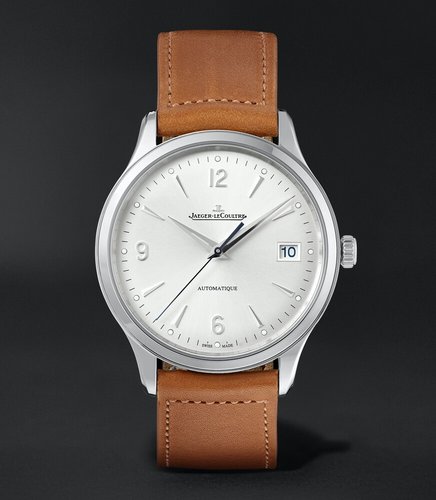 Jaeger-LeCoultre Master Control Date Automatic 40mm Stainless Steel and Leather Watch