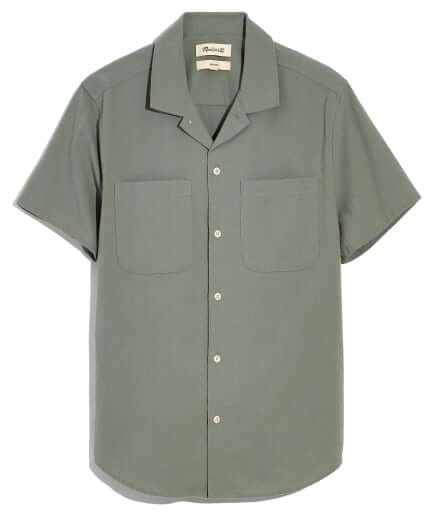 Madewell Crinkle Cotton Easy Short-Sleeve Shirt