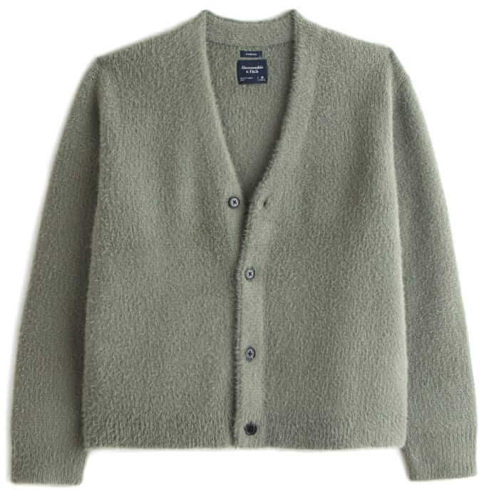 Abercrombie & Fitch Fuzzy cropped cardigan