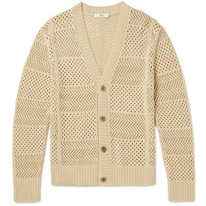 Mr P. Open-knit cardigan
