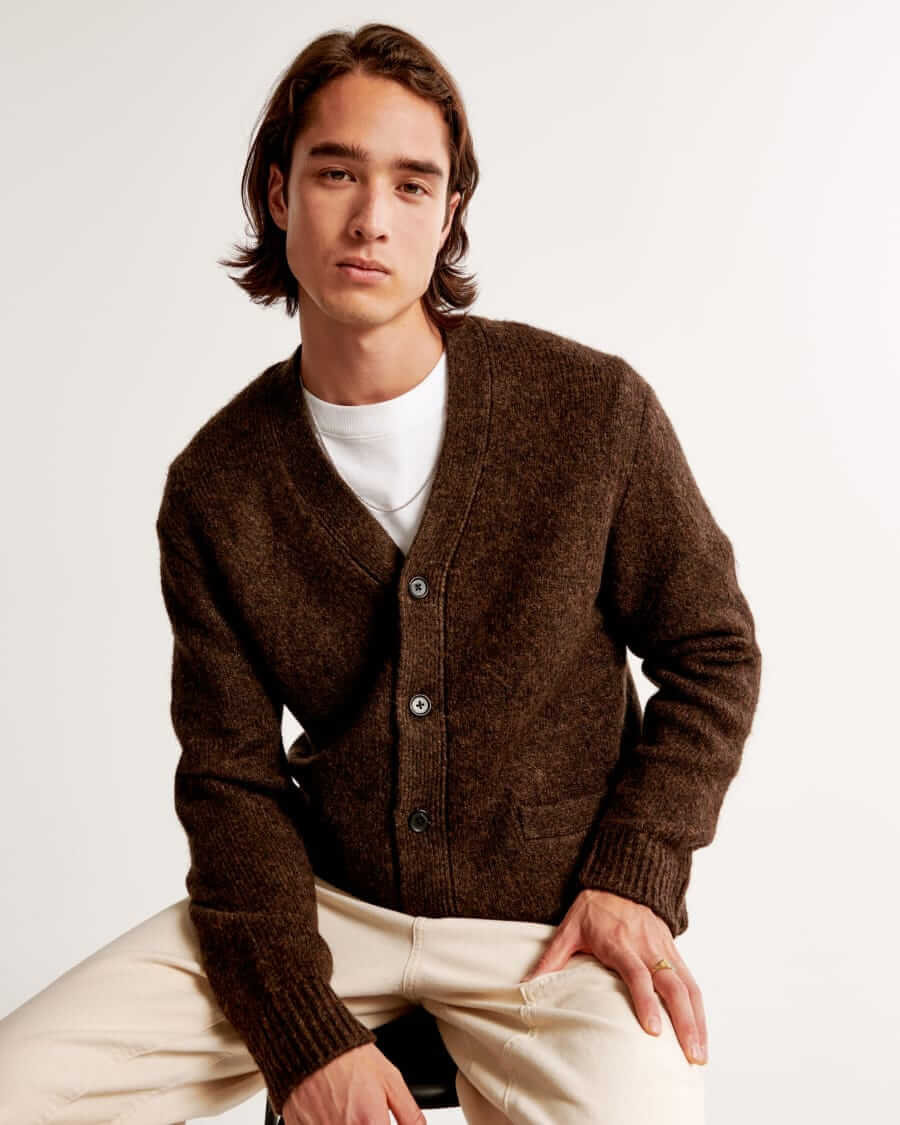 Logan Cable Shawl Collar Cardigan