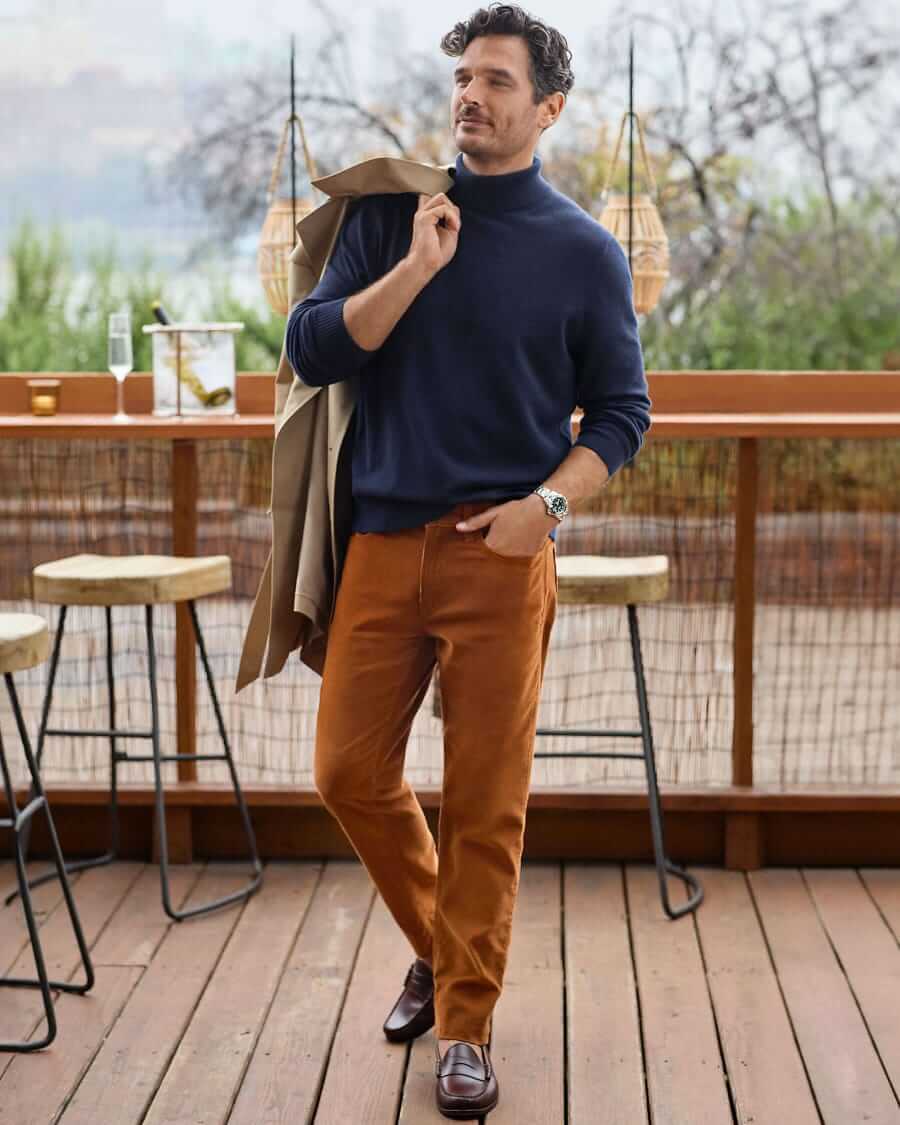 Lands' End Straight-fit corduroy five-pocket pant