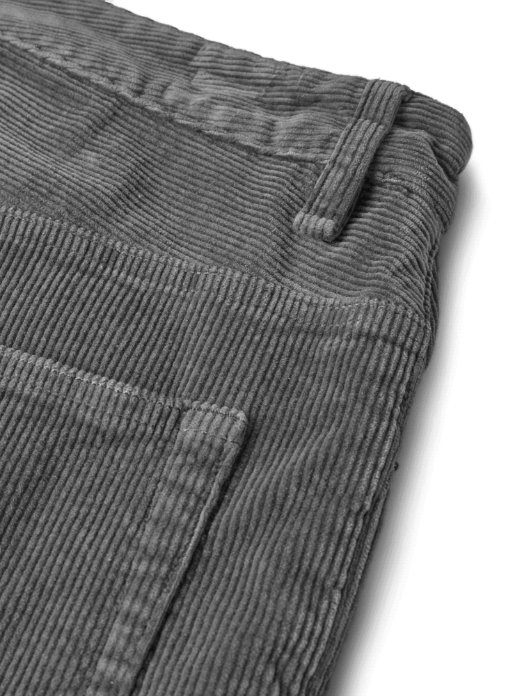 Corduroy pants detail