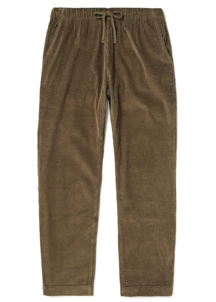 hartford drawstring corduroy trouser
