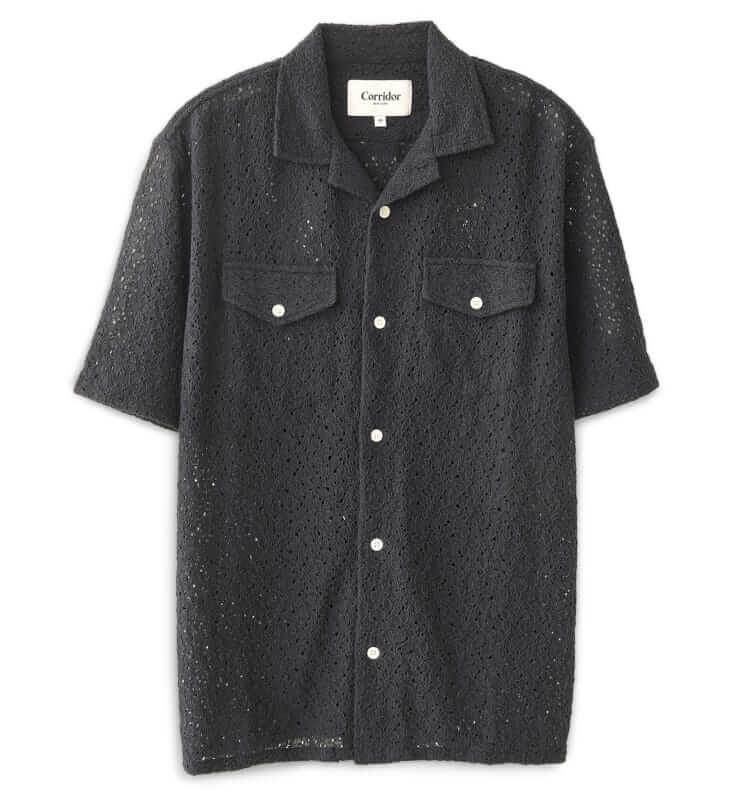 corridor crochet lace shirt