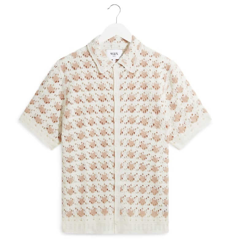 wax london porto crochet shirt