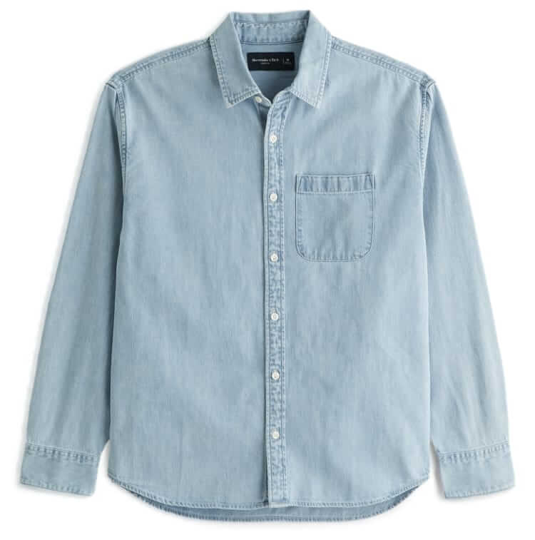 abercrombie-and-fitch washed denim shirt