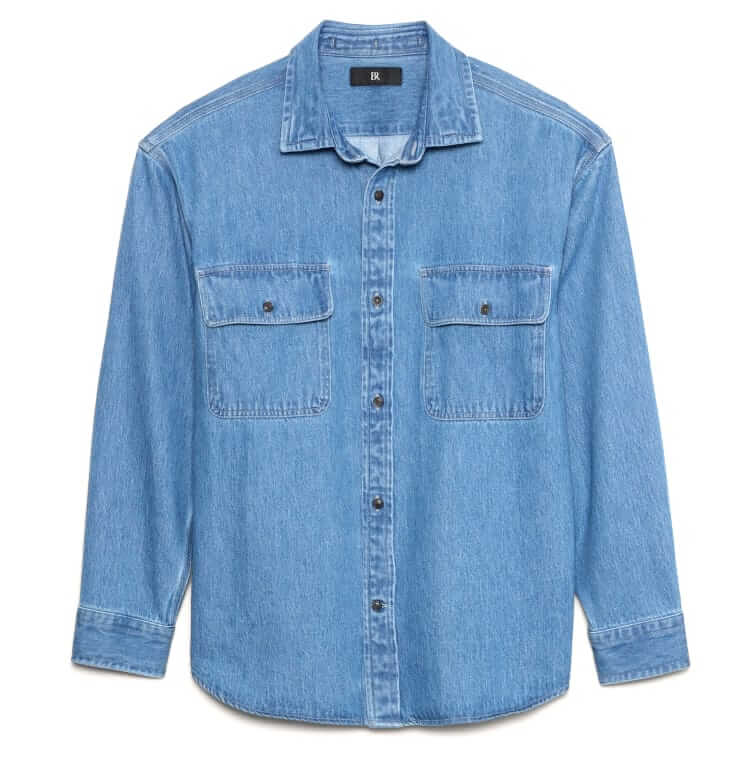 banana republic relaxed-fit denim shirt