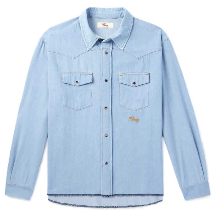 cherry los angeles chambray western shirt