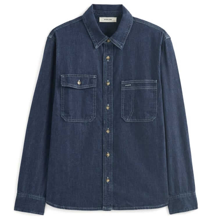 everlane denim utility shirt