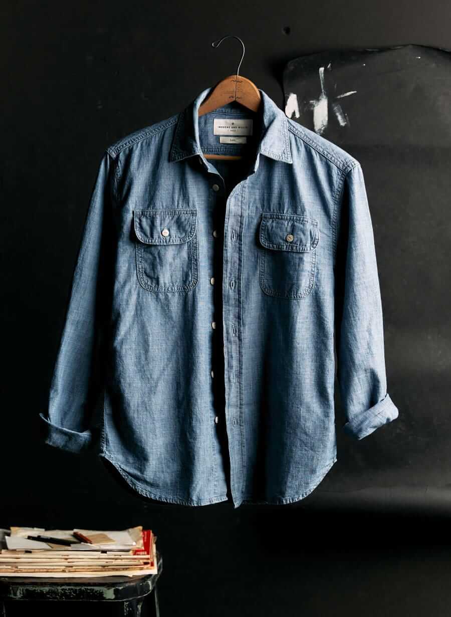 imogene + willie earl chambray shirt