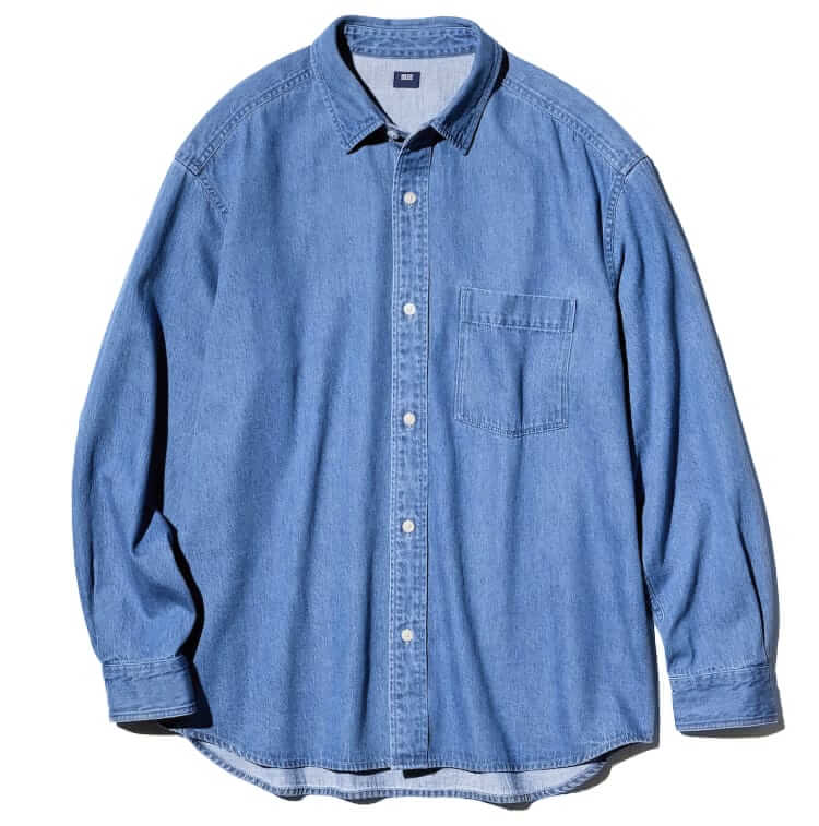 uniqlo denim overshirt