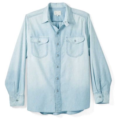 Wythe New York Indigo Sunfaded Workshirt