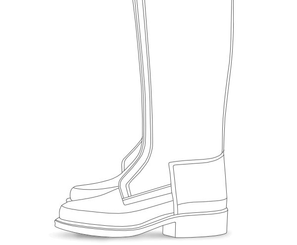 Polo boot illustration
